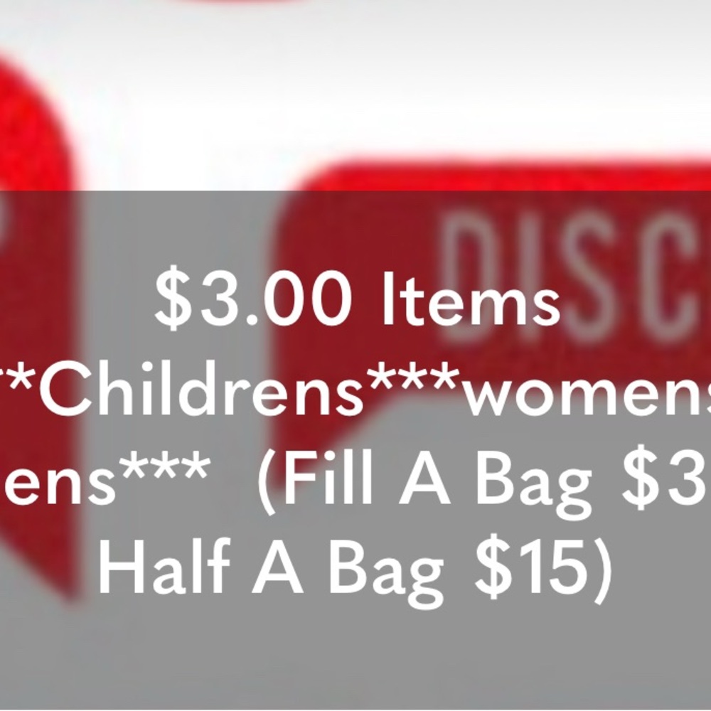 Quick pop up FILL A BAG ($35/Half $15 minimum) 11*13
